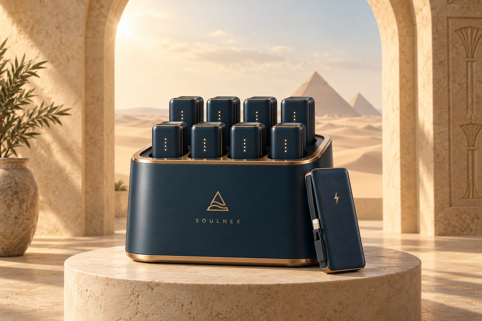 تصور مفاهيمي لمحطة Soulnex لمشاركة الباور بانك